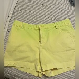 GAP NEON YELLOW SHORTS SIZE 2❤️❤️❤️